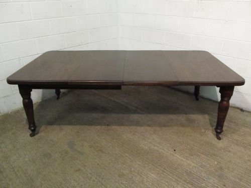 fig 2. ANTIQUE VICTORIAN LARGE OAK EXTENDING WIND OUT DINING TABLE SEATS 10-12 C1880 J6101A/8.11