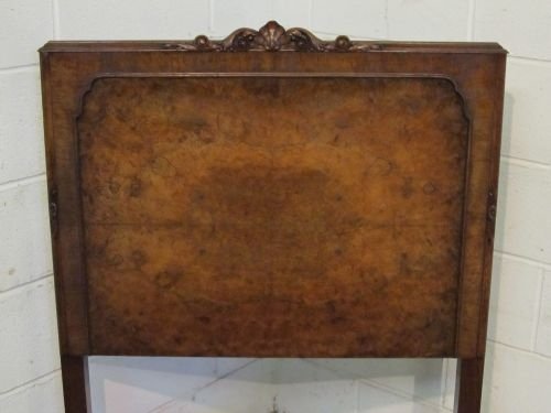 fig 1. ANTIQUE PAIR EDWARDIAN BURR WALNUT SINGLE BEDS WDB6100/8.11