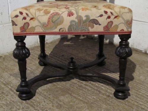 fig 1. ANTIQUE PAIR VICTORIAN CARVED GOTHIC OAK CHAIRS C1860 WDB6127/15.11