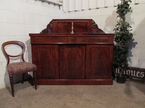 fig 1. ANTIQUE WILLIAM 1V MAHOGANY BREAKFRONT CHIFFONIER SIDEBOARD C1820 WDB6056/22.11