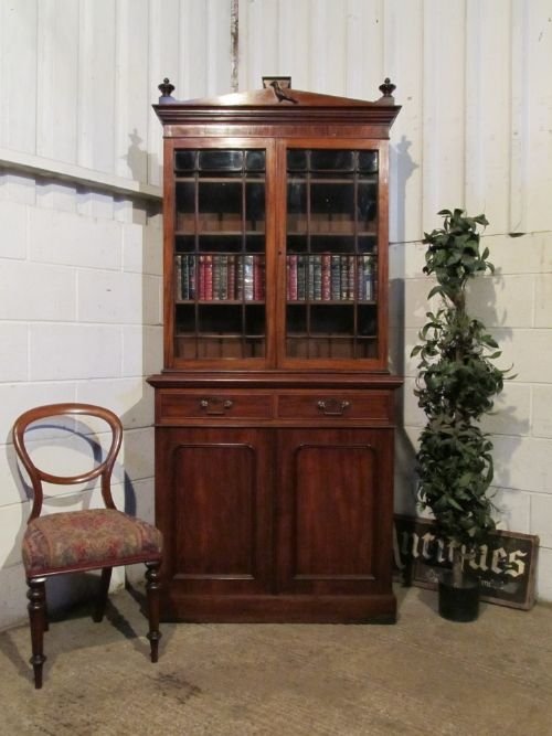 Antique William 1v Mahogany Library Bookcase C1820 Wdb6142/22.11