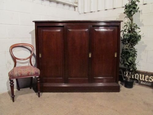 fig 1. SUPERB ANTIQUE VICTORIAN MAHOGANY BOOKCASE CUPBOARD C1880 WDB6138/22.11