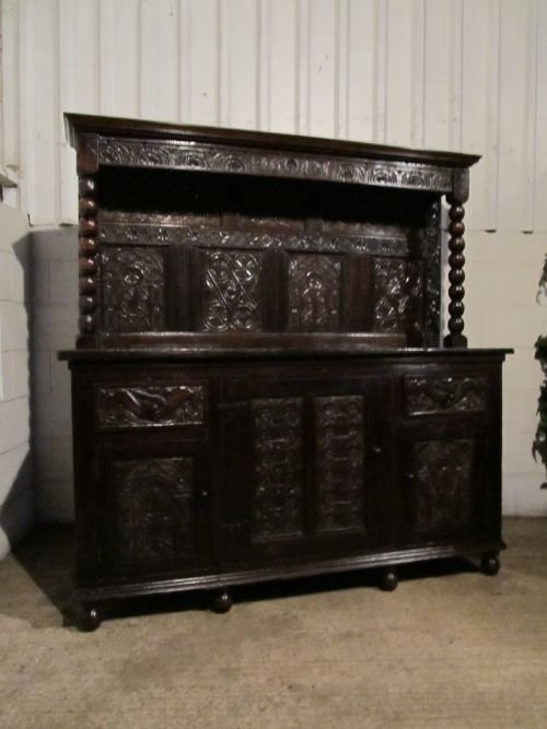 Stunning Antique Early 17th Century Period Oak Sideboard Dresser C1619 James 1st Yorkshire/westmorland Origin Wdb6145/22.11