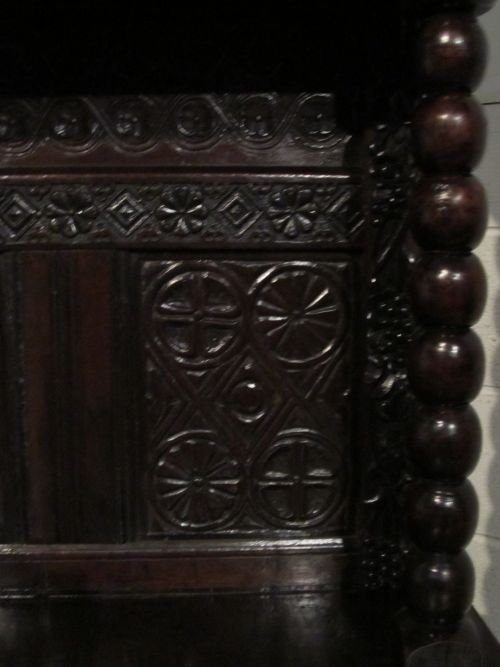 fig 2. STUNNING ANTIQUE EARLY 17TH CENTURY PERIOD OAK SIDEBOARD DRESSER C1619 JAMES 1ST YORKSHIRE/WESTMORLAND ORIGIN WDB6145/22.11