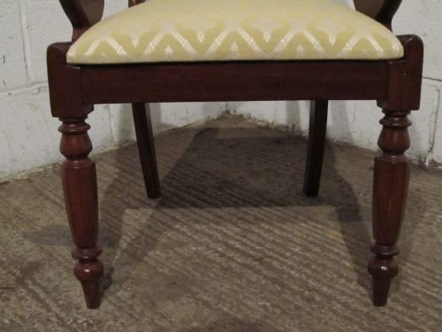 fig 2. SUPERB ANTIQUE WILLIAM 1V MAHOGANY SCROLL ARM DESK CHAIR C1820 WDB6155/29.11