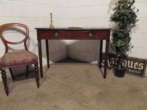 Antique Regency Mahogany Side Table Writing Desk C1800 Wdb6151/29.11