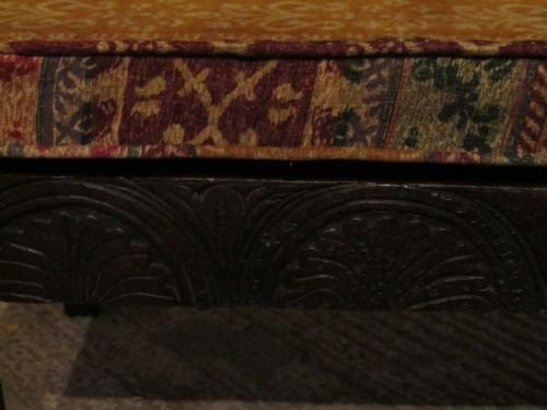 fig 2. ANTIQUE GEORGIAN OAK HALL BENCH SETTLE POSSIBLY WESTMORELAND ORIGINS C1780 WDB6143/29.11