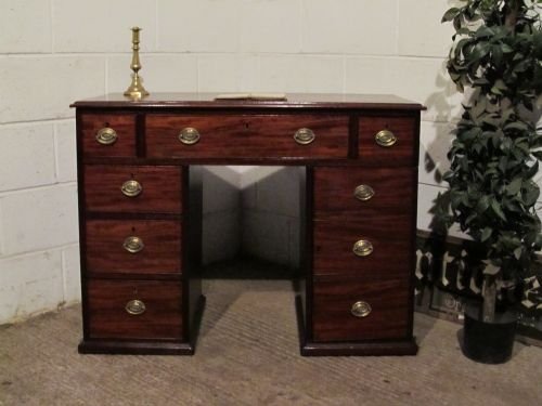 Antique Regency Mahogany Twin Pedastal Desk C1800 Wdb6112/29.11