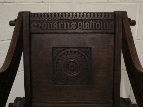 fig 2. ANTIQUE VICTORIAN OAK GLASTONBURY CHAIR C1880 WDB6113/29.11