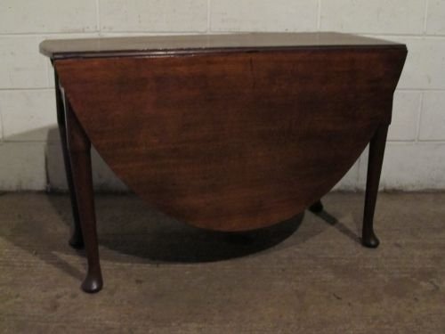Antique Georgian Oak Gate Leg Drop Leaf Dining Table  Wdb6140/29.11