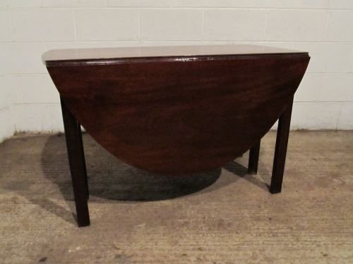 Antique Georgian Mahogany Drop Leaf Gate Leg Dining Table  Wdb4640/29.11