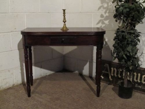 Antique William 1v Mahogany Fold Over Table C1820 Wdb6050/6.12