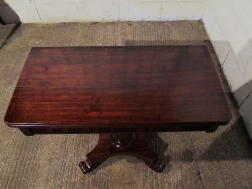 fig 1. ANTIQUE WILLIAM 1V MAHOGANY  FOLD OVER TEA TABLE C1820 WDB5983/13.12