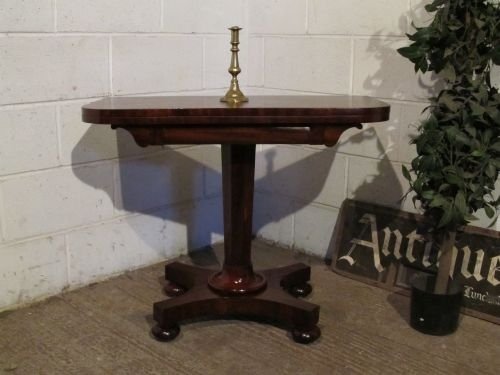 Antique William 1v Fold Over Games Table C1820 Wdb6185/13.12