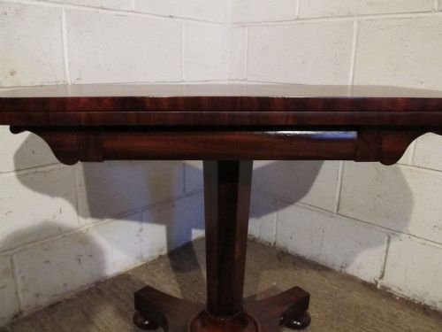 fig 1. ANTIQUE WILLIAM 1V FOLD OVER GAMES TABLE C1820 WDB6185/13.12