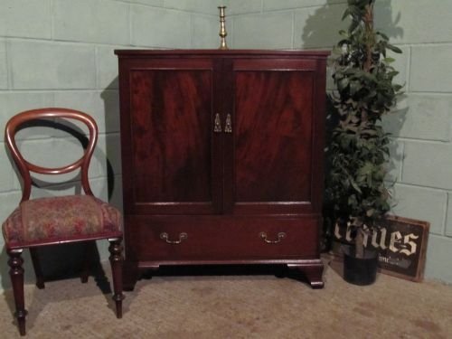 Antique Edwardian Mahogany Cabinet Tallboy Wdb6161/27.12