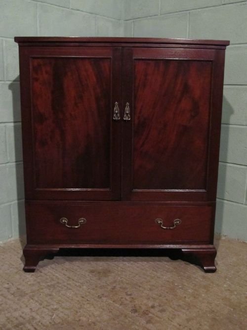 fig 1. ANTIQUE EDWARDIAN MAHOGANY CABINET TALLBOY WDB6161/27.12