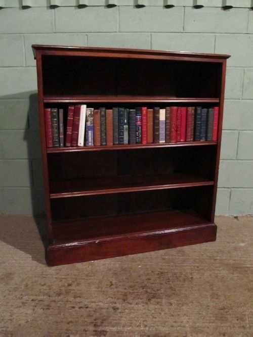 Antique Victorian Mahogany Open Bookcase Wdb6212/27.12