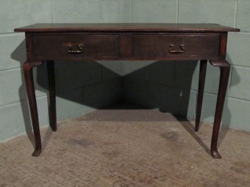 fig 1. ANTIQUE GEORGIAN OAK SIDE TABLE C1760 WDB6204/27.12