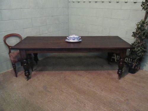 Antique Victorian Oak Refectory Dining Table Seats 10 - 12  Wdb6208/4.1