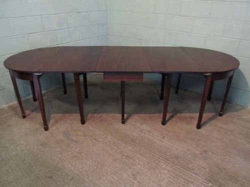Antique Edwardian Mahogany Extending Dining Table Wdb
