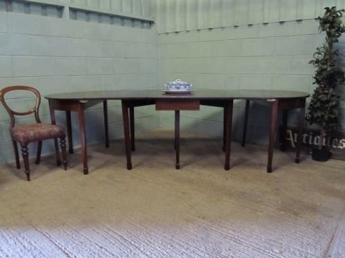 fig 1. ANTIQUE EDWARDIAN MAHOGANY EXTENDING DINING TABLE WDB