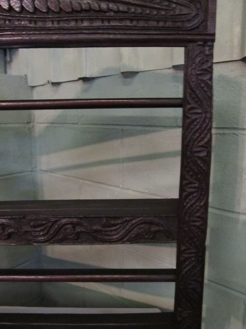 fig 1. ANTIQUE GEORGIAN CARVED OAK DELFT RACK C1780 WDB6216/4.1