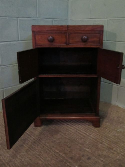 fig 2. ANTIQUE REGENCY MAHOGANY CABINET WASHSTAND CHEST C1800 WM6216A/18.1