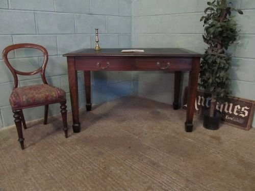 Antique Edwardian Mahogany Library Table Desk C1900 Md2/18.2