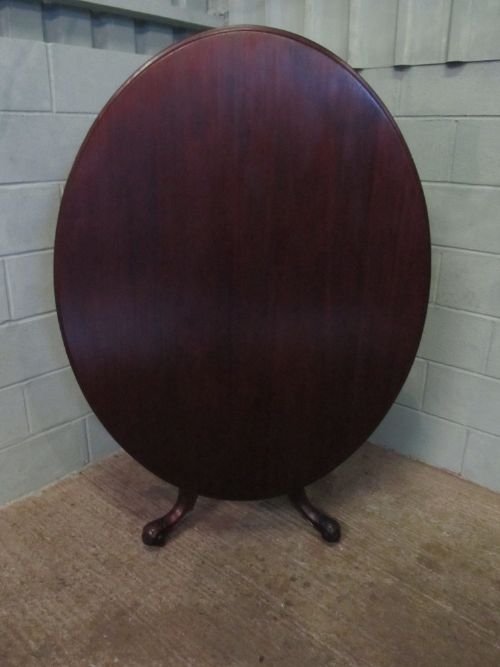 Antique Victorian Oval Tilt Top Mahogany Breakfast Dining Table C1880 Wmd3/18.1