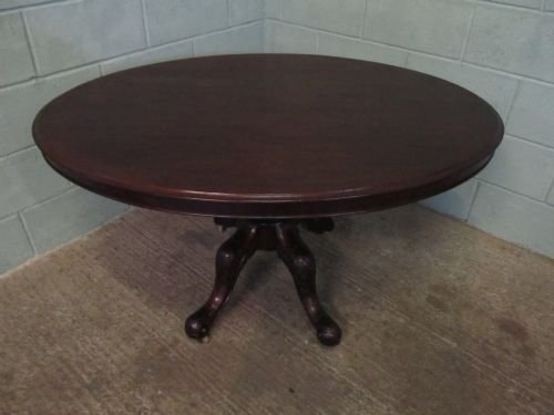 fig 2. ANTIQUE VICTORIAN OVAL TILT TOP MAHOGANY BREAKFAST DINING TABLE C1880 WMD3/18.1
