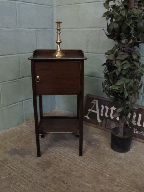 Antique Regency Mahogany Pot Cupboard Bedside Cabinet C1800 Wm6229/25.1