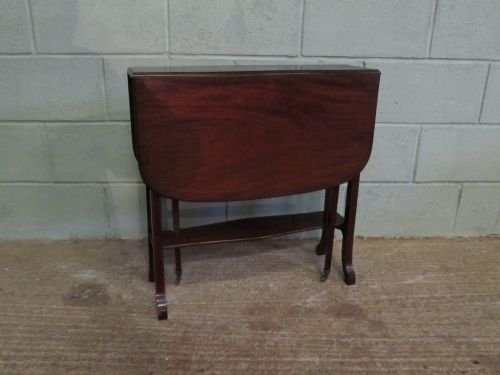 fig 1. ANTIQUE EDWARDIAN MAHOGANY SUTHERLAND GATE LEG TABLE C1900 WM6227/25.1