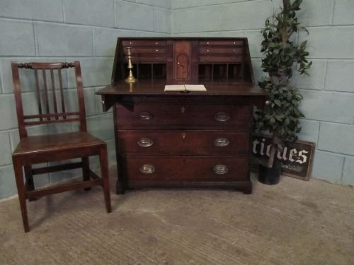 Antique Georgian Country Oak Bureau Desk C1780 Wdb2241/25.1