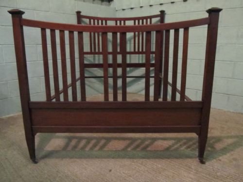 fig 2. ANTIQUE EDWARDIAN MAHOGANY DOUBLE BED C1900