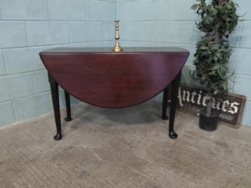 Antique Georgian Cuban Mahogany Drop Leaf Gate Leg Dining Table C1780 6249/7.1