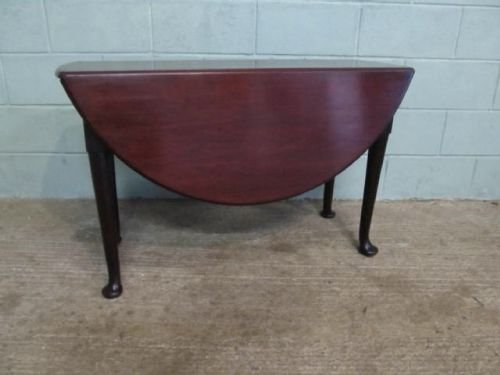 fig 1. ANTIQUE GEORGIAN CUBAN MAHOGANY DROP LEAF GATE LEG DINING TABLE C1780 6249/7.1