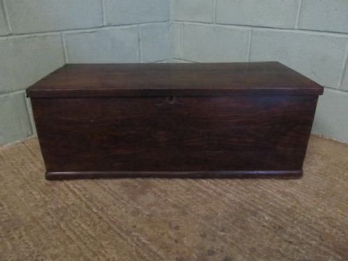 Antique Georgian Country Elm Small Box Chest C1780 6253/7.2