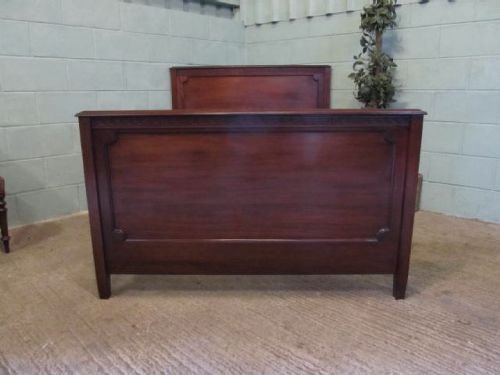 Antique Edwardian Mahogany Double Bed C1900 4463/7.2