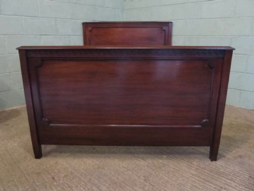 fig 1. ANTIQUE EDWARDIAN MAHOGANY DOUBLE BED C1900 4463/7.2