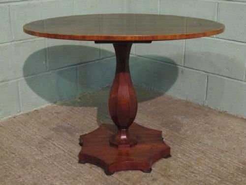 fig 1. ANTIQUE WILLIAM 1V MAHOGANY & WALNUT CENTRE / SIDE TABLE WTN6270/1.3
