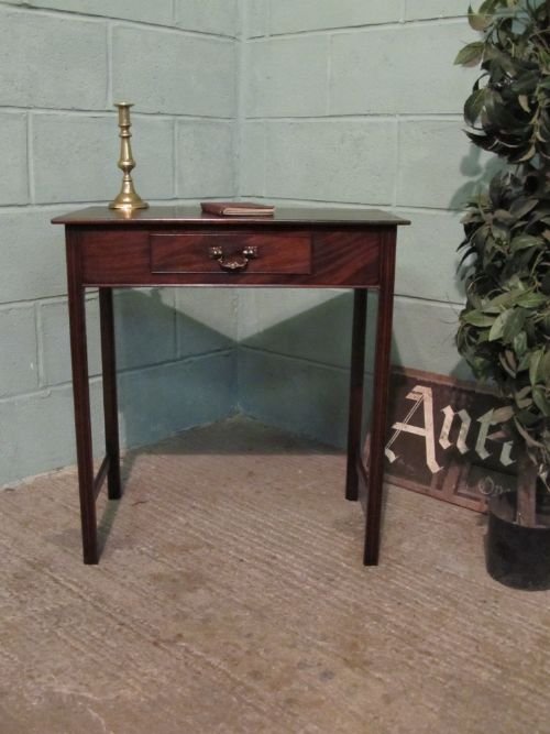 Antique Regency Plum Pudding Mahogany Side Table C1820 W6267/1.3