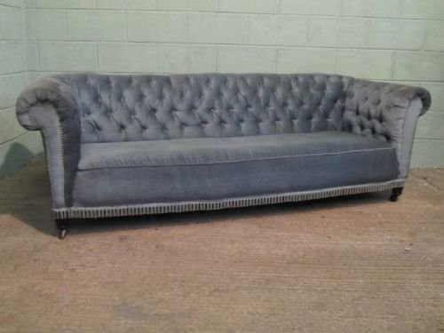 Antique Large Victorian Chesterfield Sofa C1880 Md9