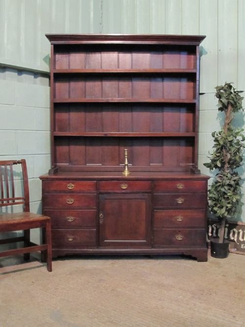 Antique Georgian Oak Dresser Sideboard C1780 W6300/7.3