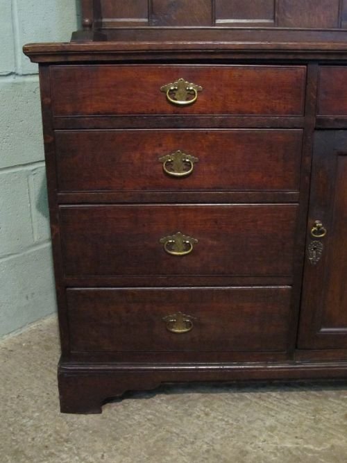 fig 1. ANTIQUE GEORGIAN OAK DRESSER SIDEBOARD C1780 W6300/7.3