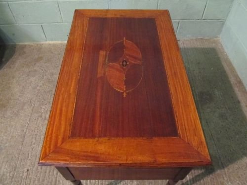 fig 1. ANTIQUE REGENCY MAHOGANY AND SATINWOOD SIDE TABLE C1820 W6274/7.3