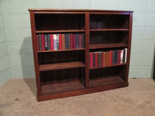 Antique Victorian Solid Oak Open Bookcase C1880 Wdb6317/14.3
