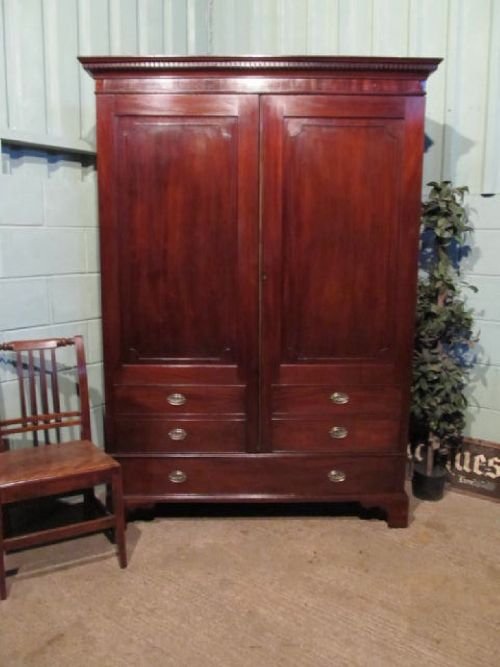 Antique Regency Mahogany Wardrobe C1820 Wdb6318/14.3