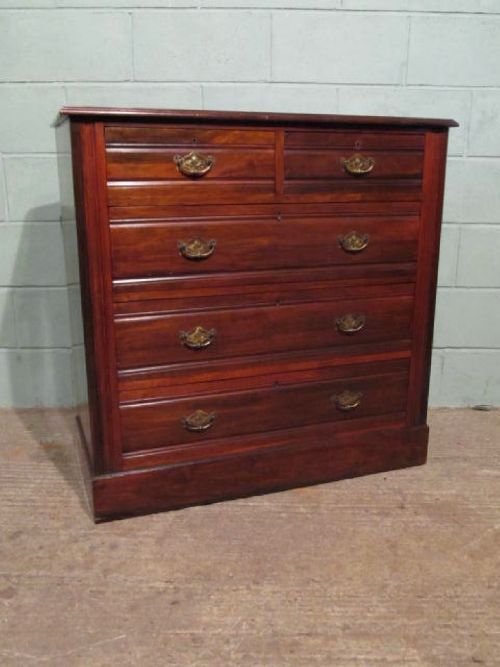 Antique Edwardian Mahogany Chest Fo Drawers C1900 W6305/14.3