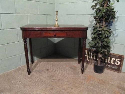 Antique Regency Mahogany Fold Over Table C1820 W6319/14.3